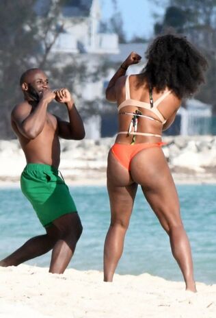 serena williams in a g-string